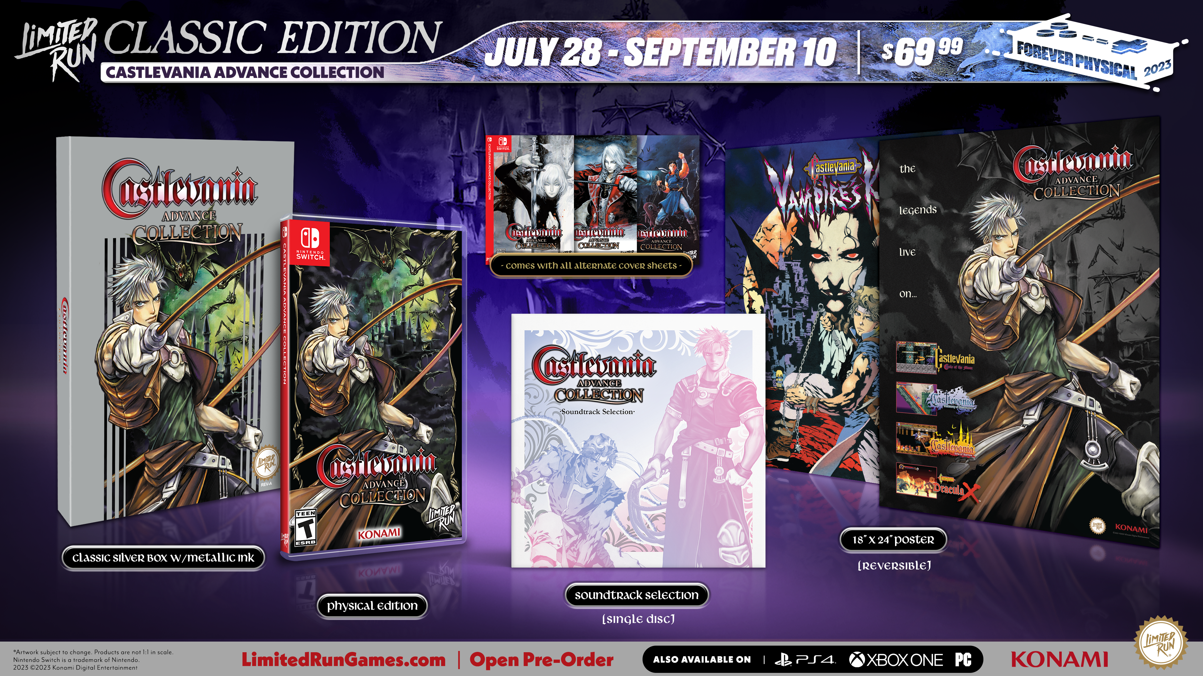 Switch Limited Run #198: Castlevania Advance Collection Classic Editio –  Limited Run Games