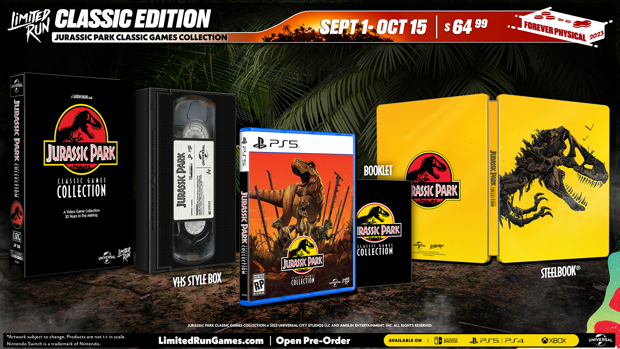 Jurassic Park: Classic Games Collection (PS5) – Limited Run Games