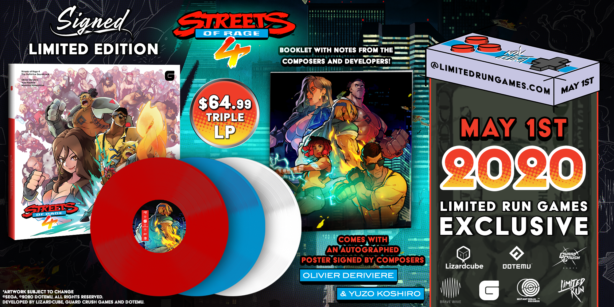 Streets of Rage 4 Mr. X Nightmare - Vinyl Soundtrack – Limited Run Games
