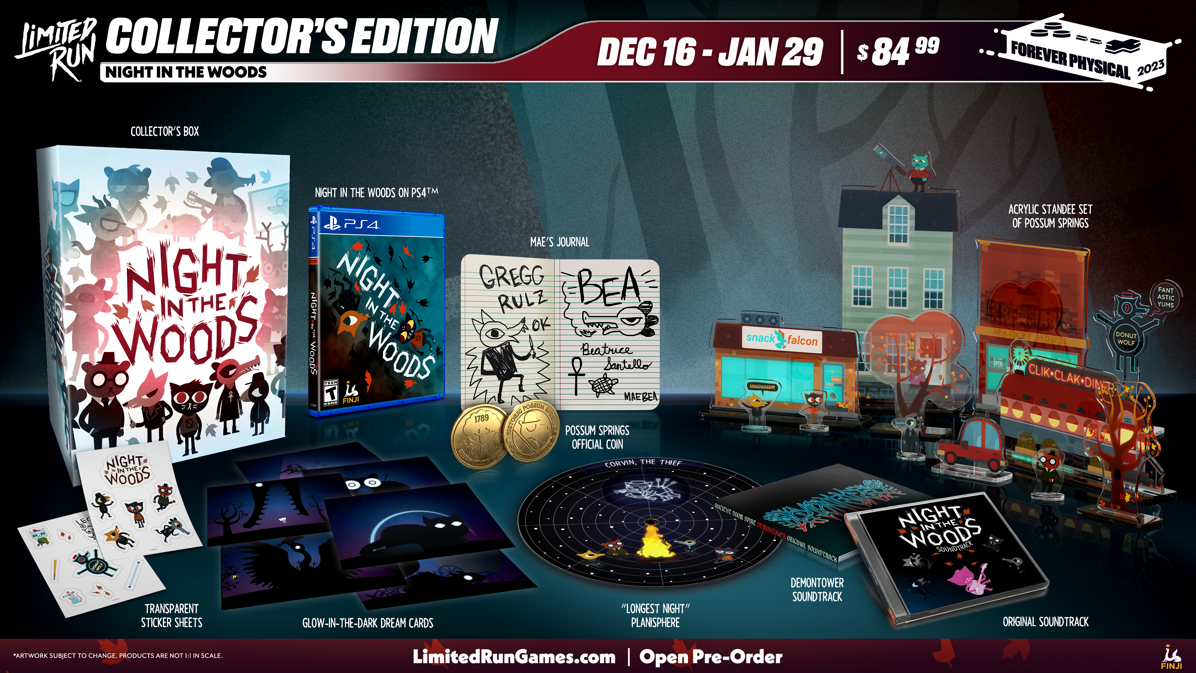 Indbildsk terrorist Gå op Limited Run #493: Night in the Woods Collector's Edition (PS4) – Limited  Run Games