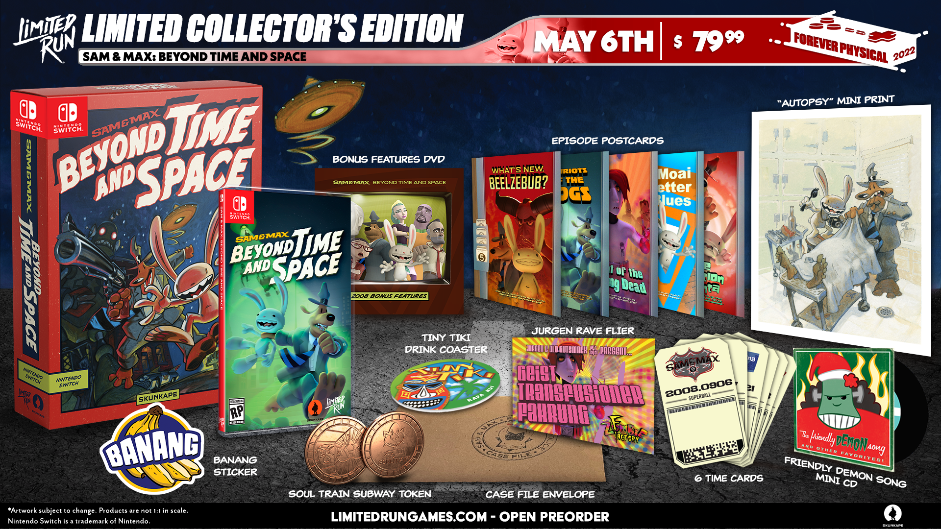 SW Sam & Max Beyond Time & Space 限定北米 新品 Sam and Max Beyond Time and Space Collectors Edition