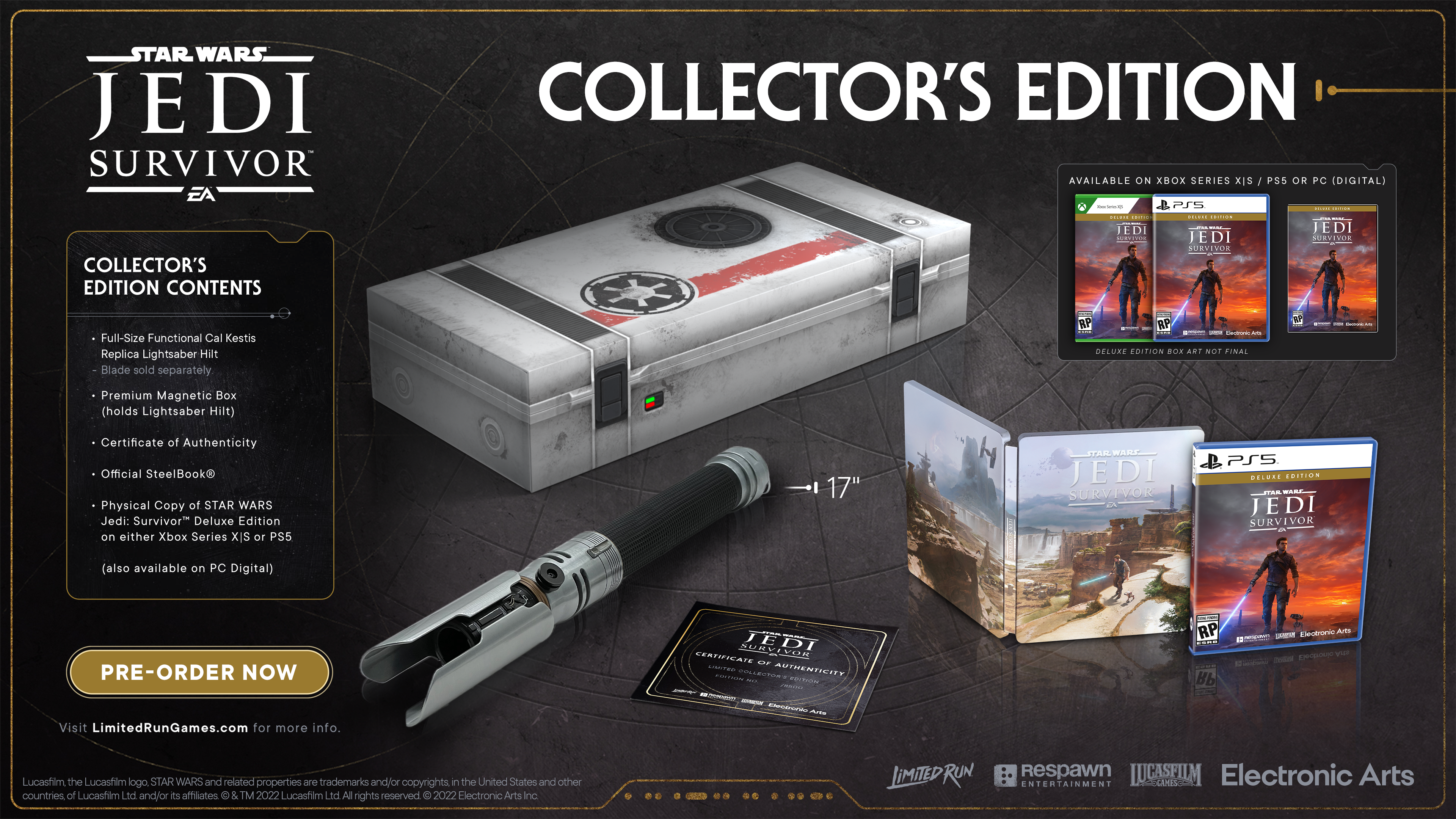 Star Wars Jedi: Survivor Collector\'s Edition Games X) – Run (Xbox Series Limited