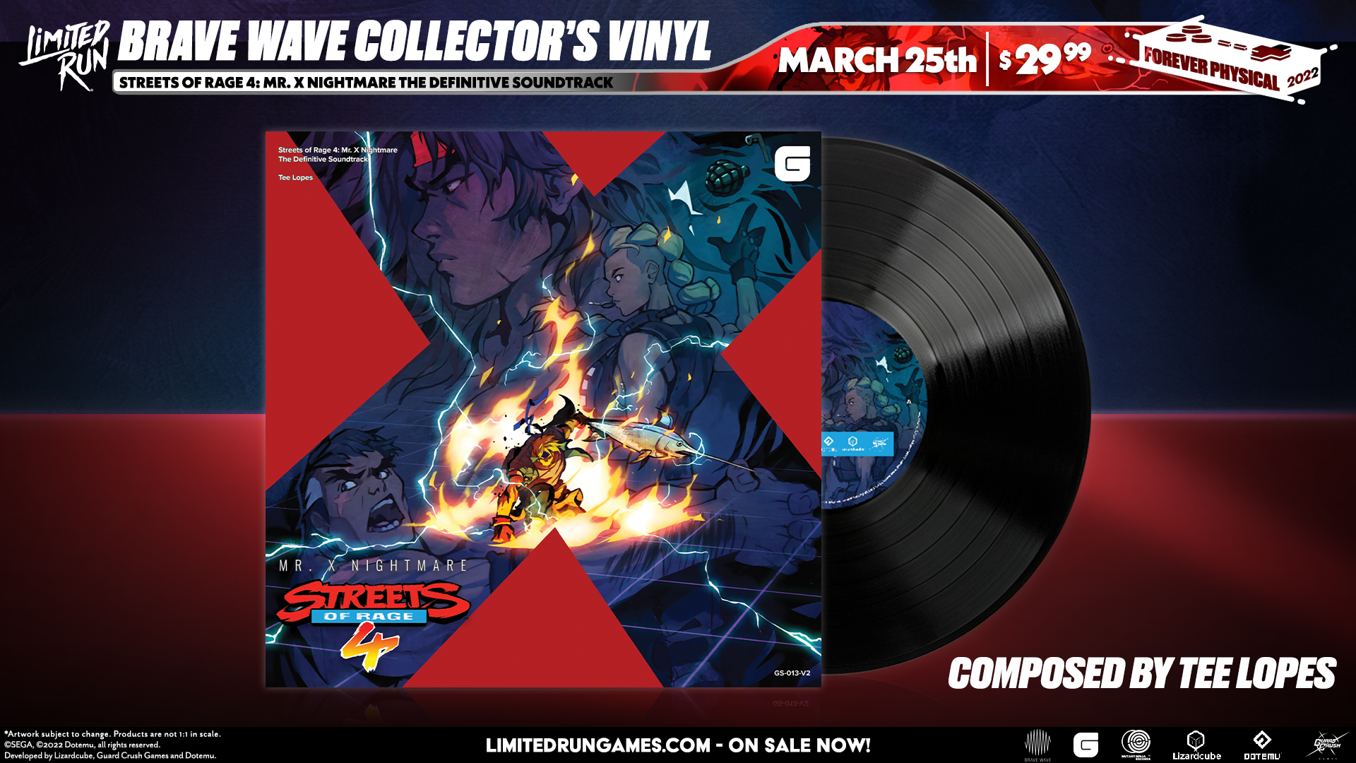 Streets of Rage 4 Mr. X Nightmare - Vinyl Soundtrack