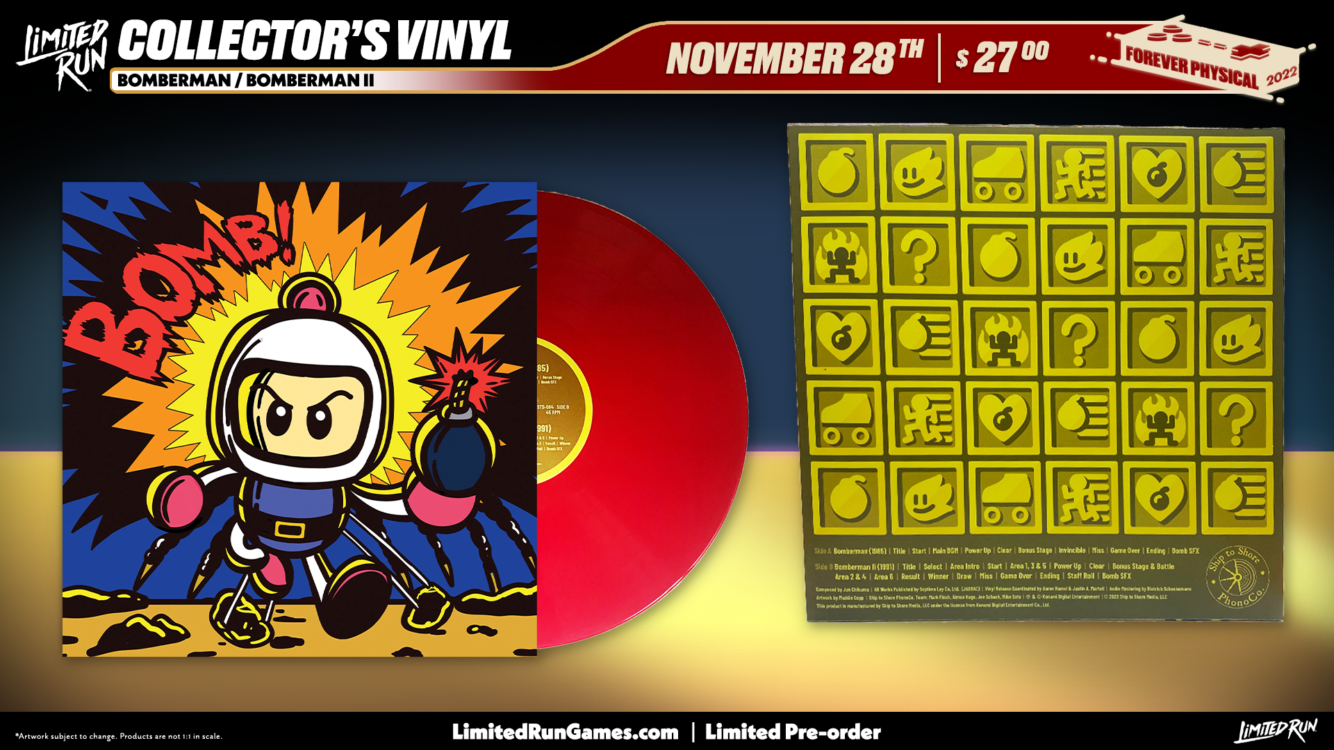 Bomberman / Bomberman II - Vinyl Soundtrack (Exclusive Variant)