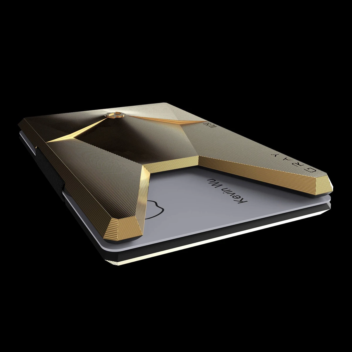 vandium gold luxury titanium metal card wallet