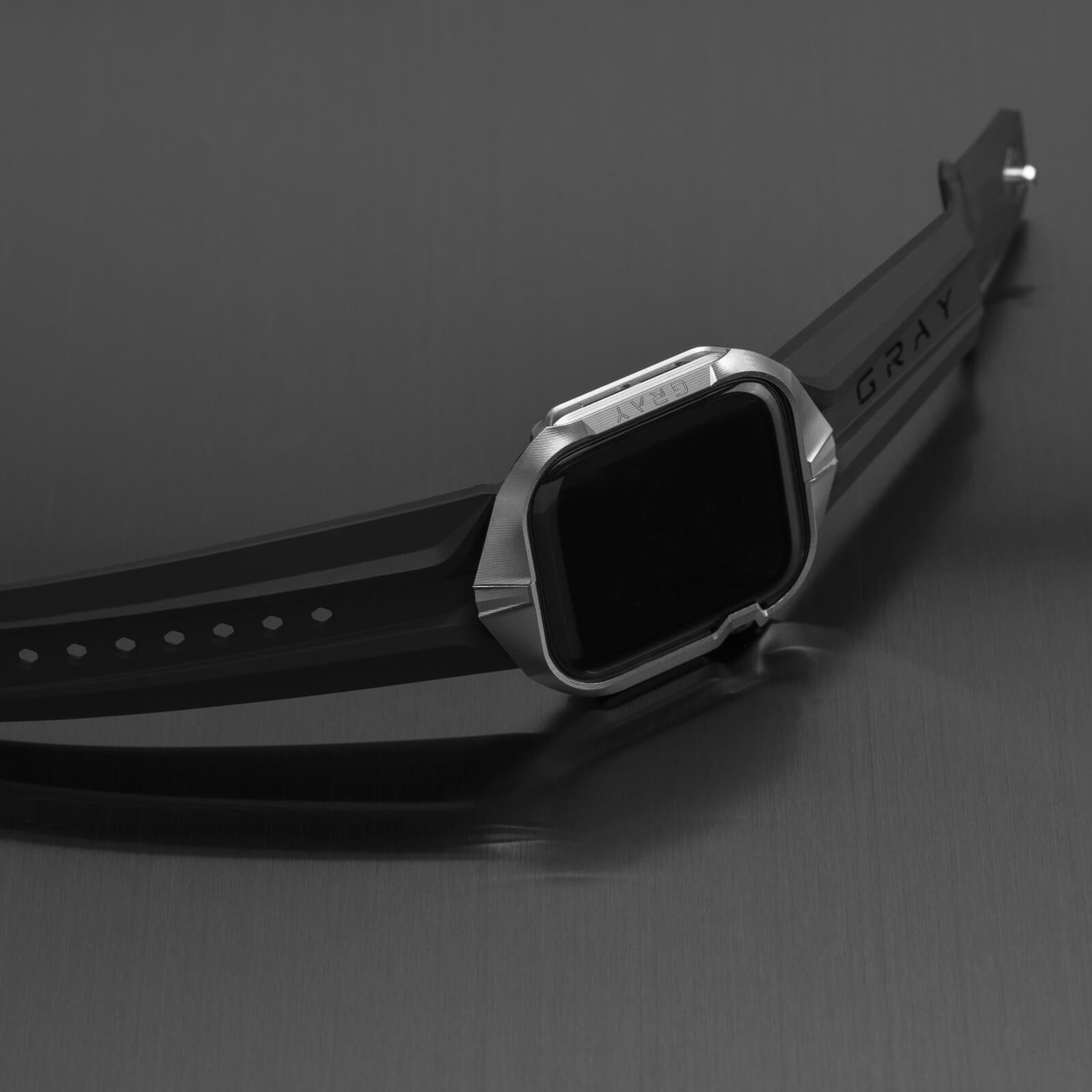cyber watch titanium, luxury designer titanium metal apple watch case 