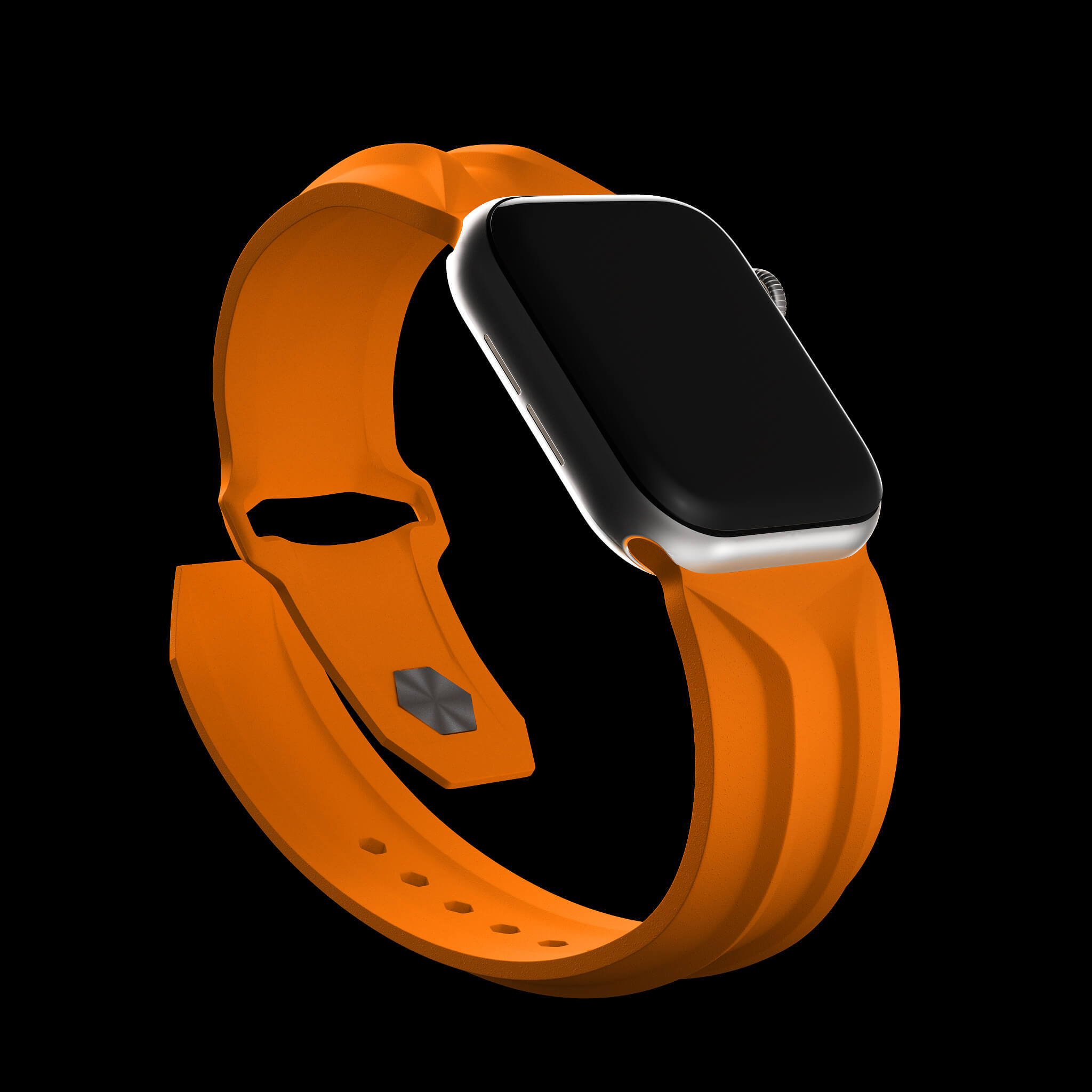 orange apple watch band and strap