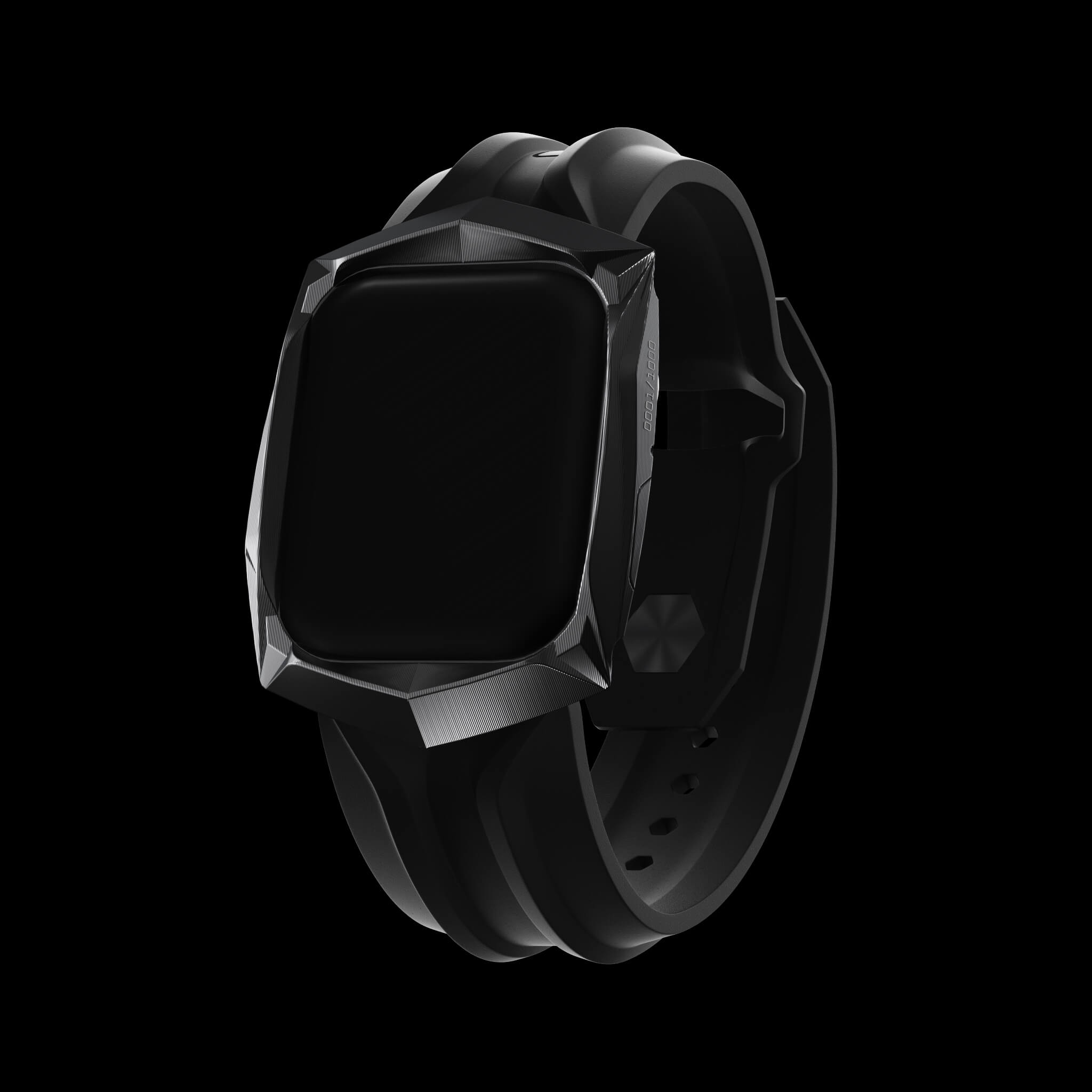 Black PVD Titanium Metal Apple Watch Cases l RESKAR® Stealth