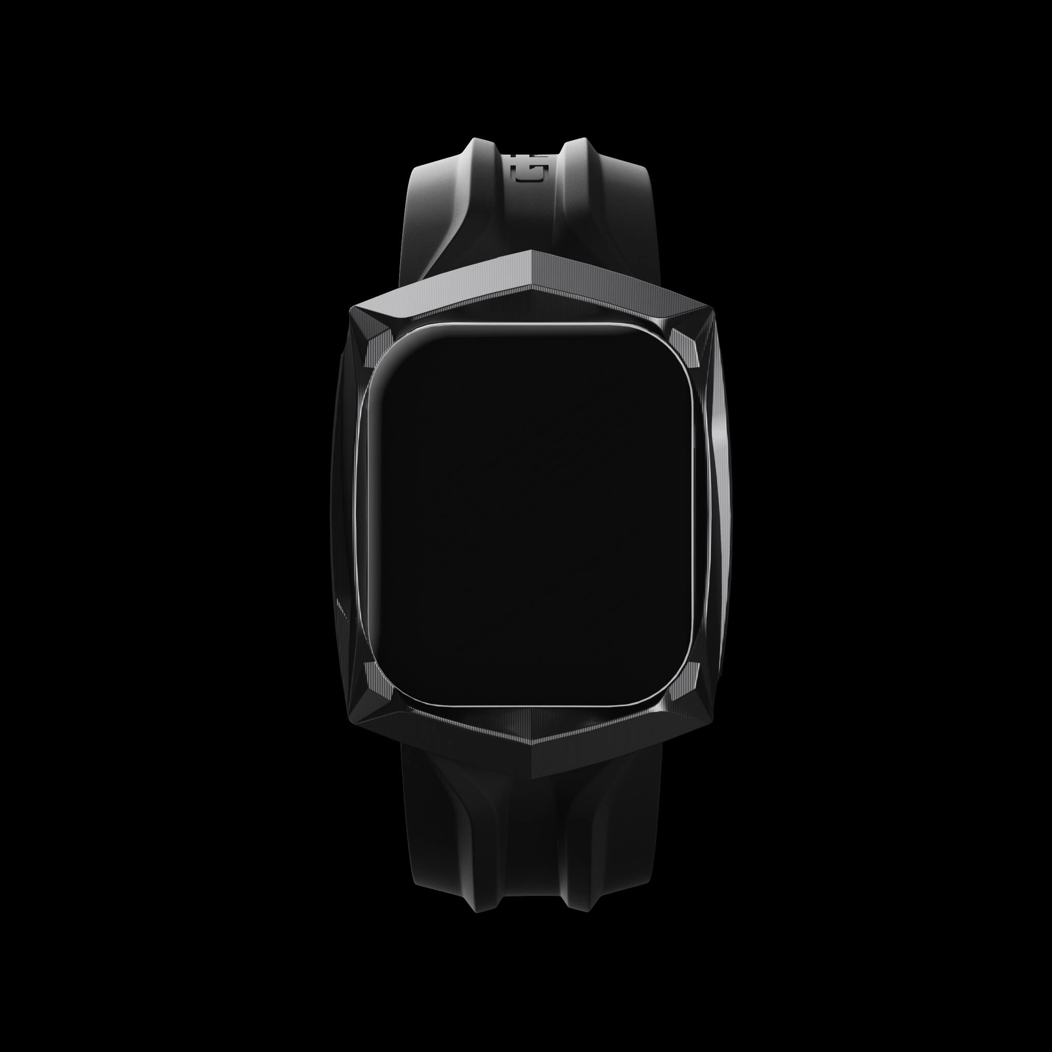 reskar black pvd titanium apple watch case and band