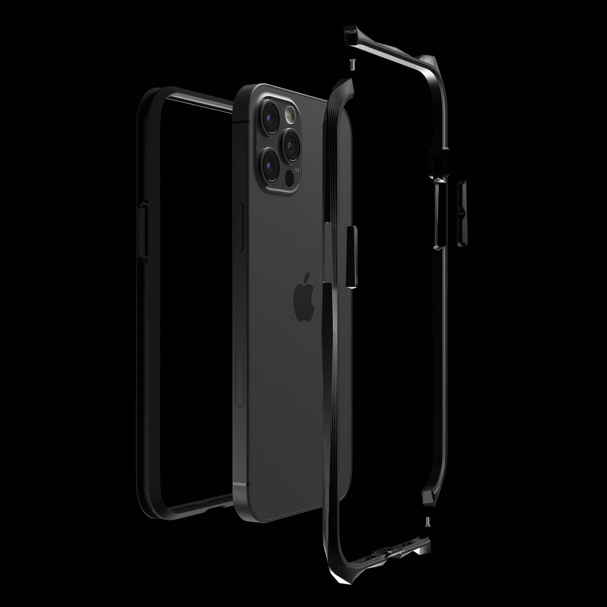 Advent Stealth Black Pvd Titanium Luxury Iphone 12 Pro Max Cases