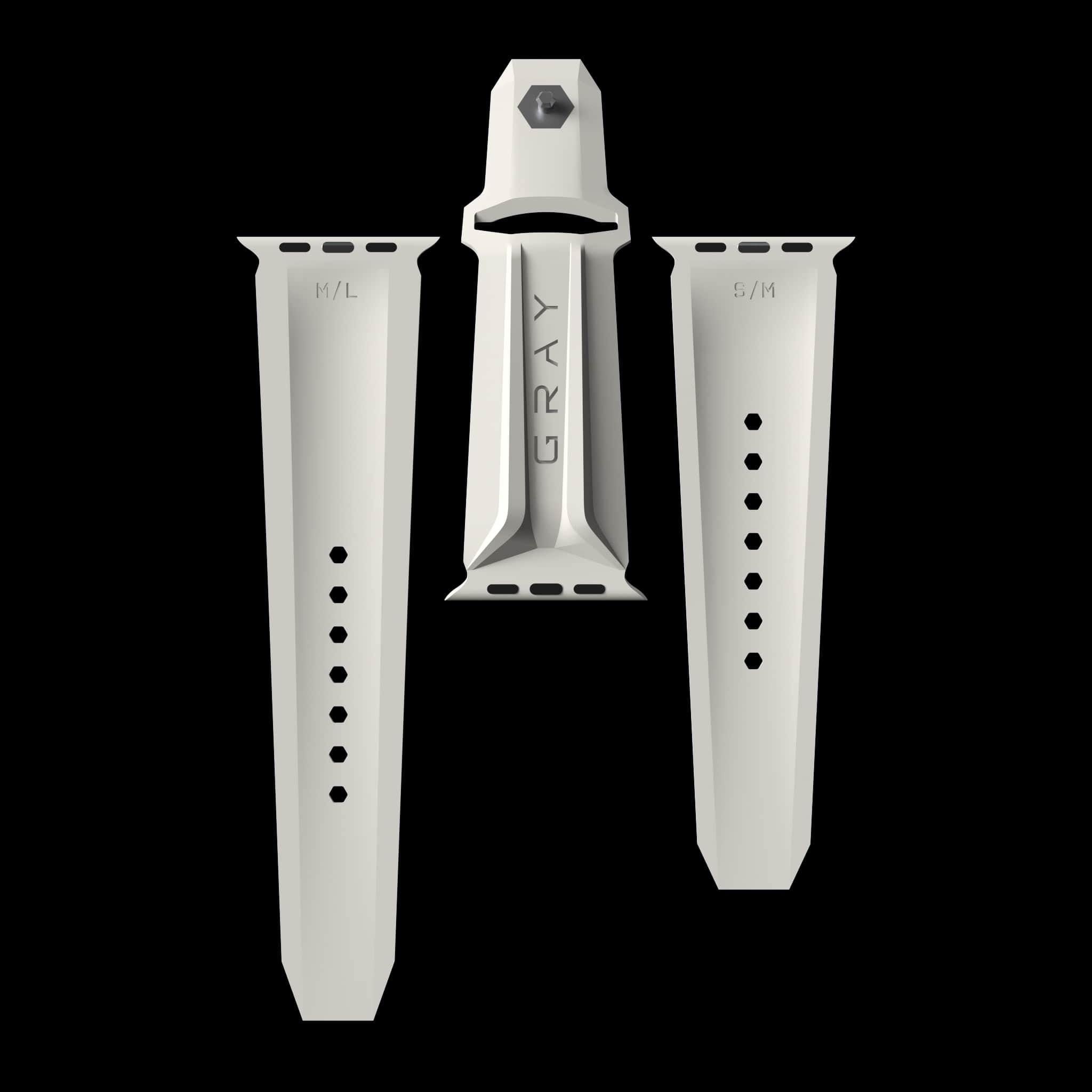 Designer Apple Watch Bands 42/44mm Watch Strap CYBER BAND® White