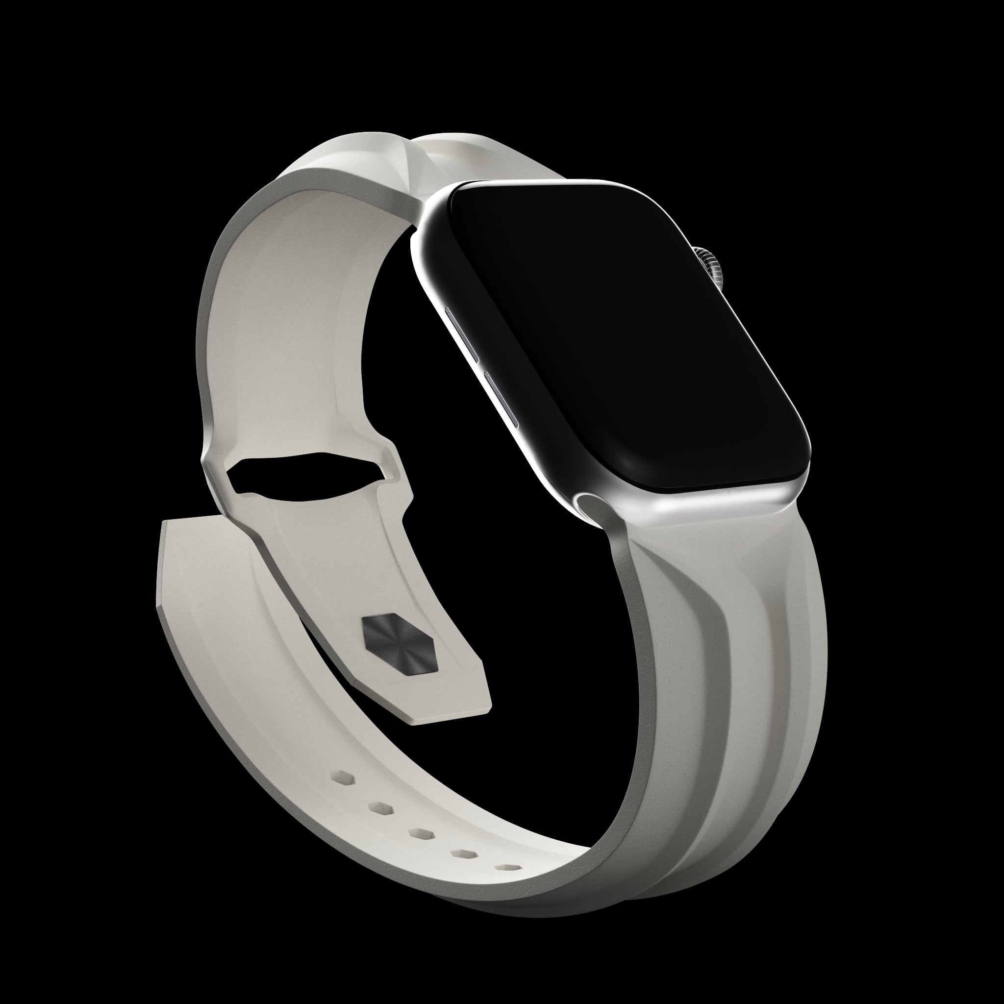 cyber band white apple watch band 44mm