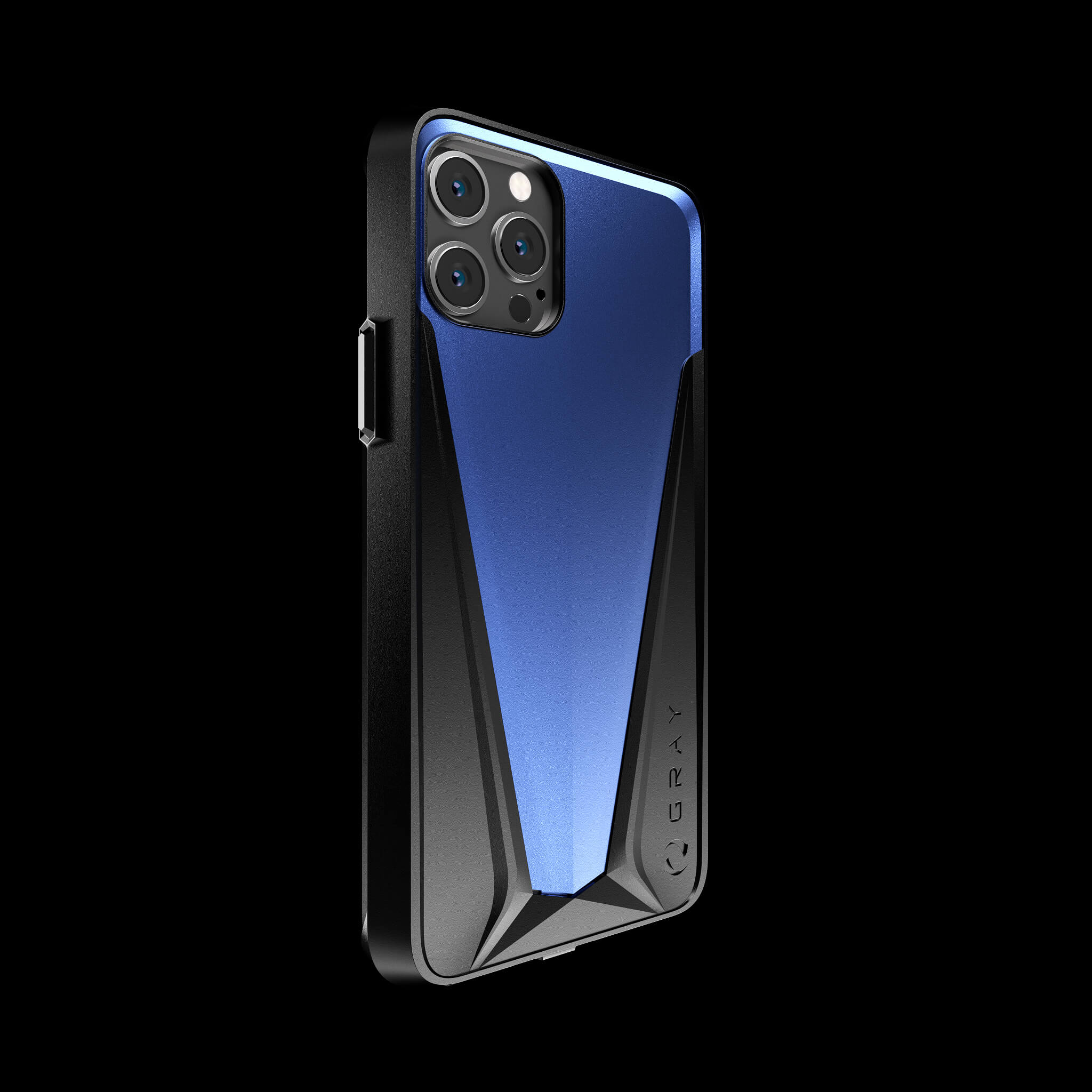 morpheus galactic blue aluminium metal luxury iPhone 12 pro case