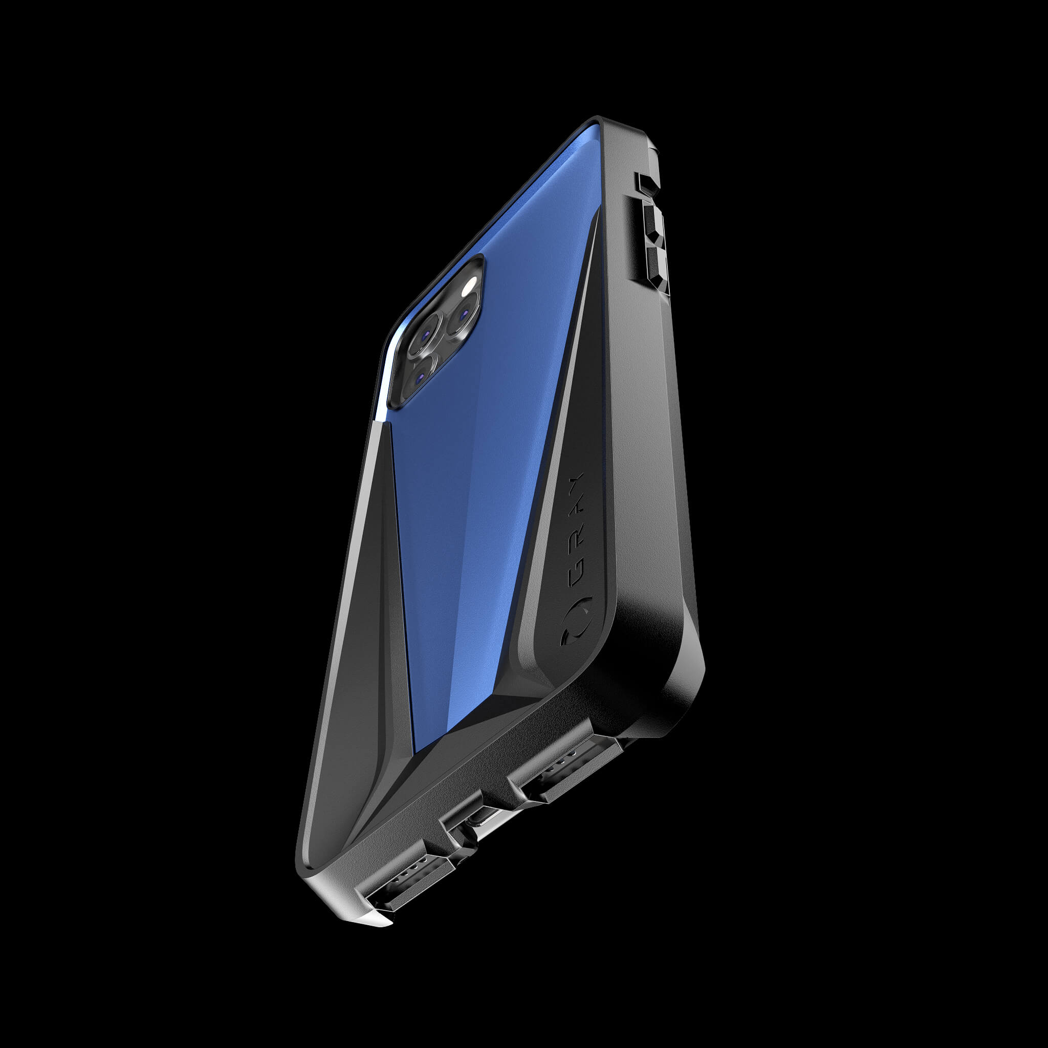 morpheus galactic blue aluminium metal luxury iPhone 12 pro case