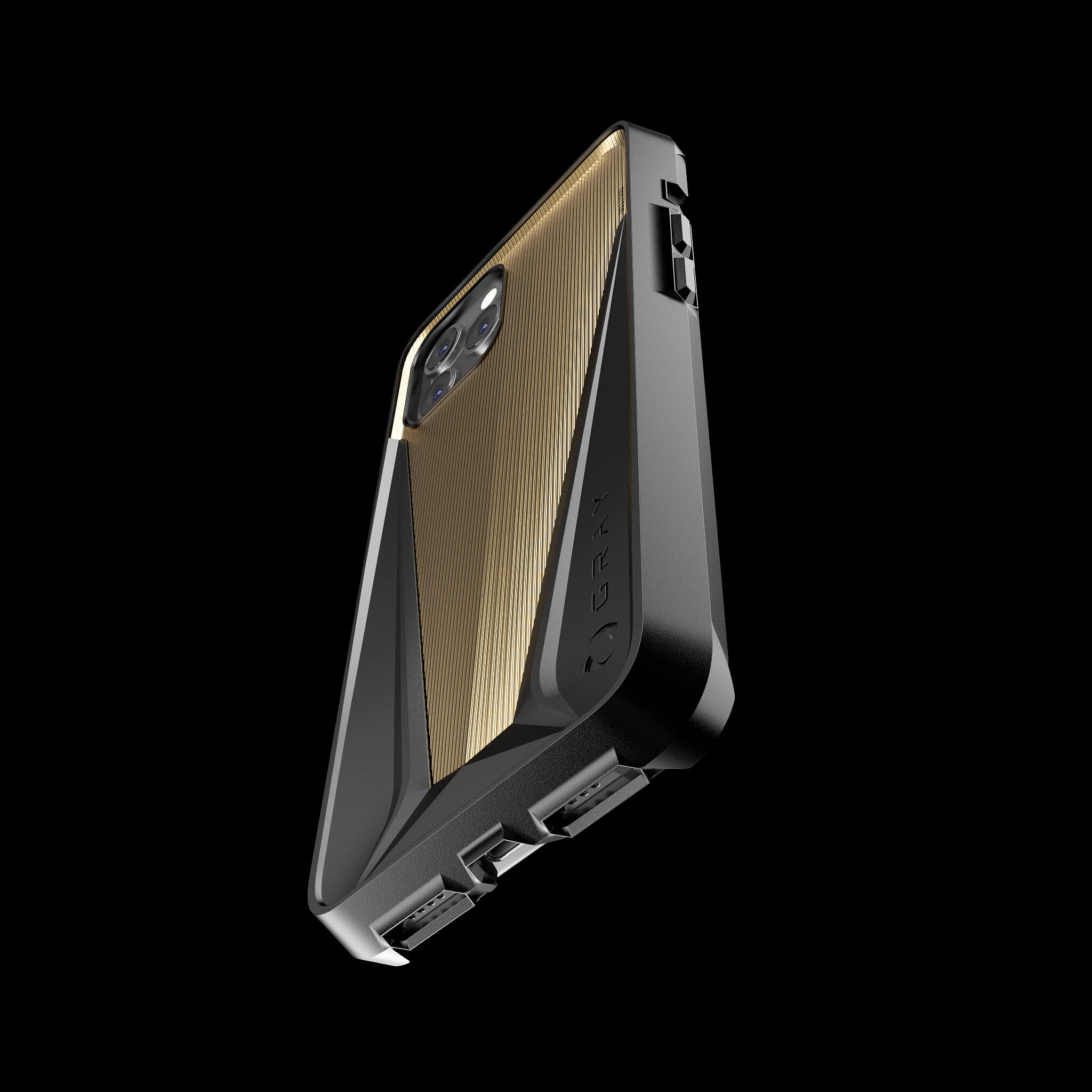 morpheus gold luxury titanium iPhone 12 pro case
