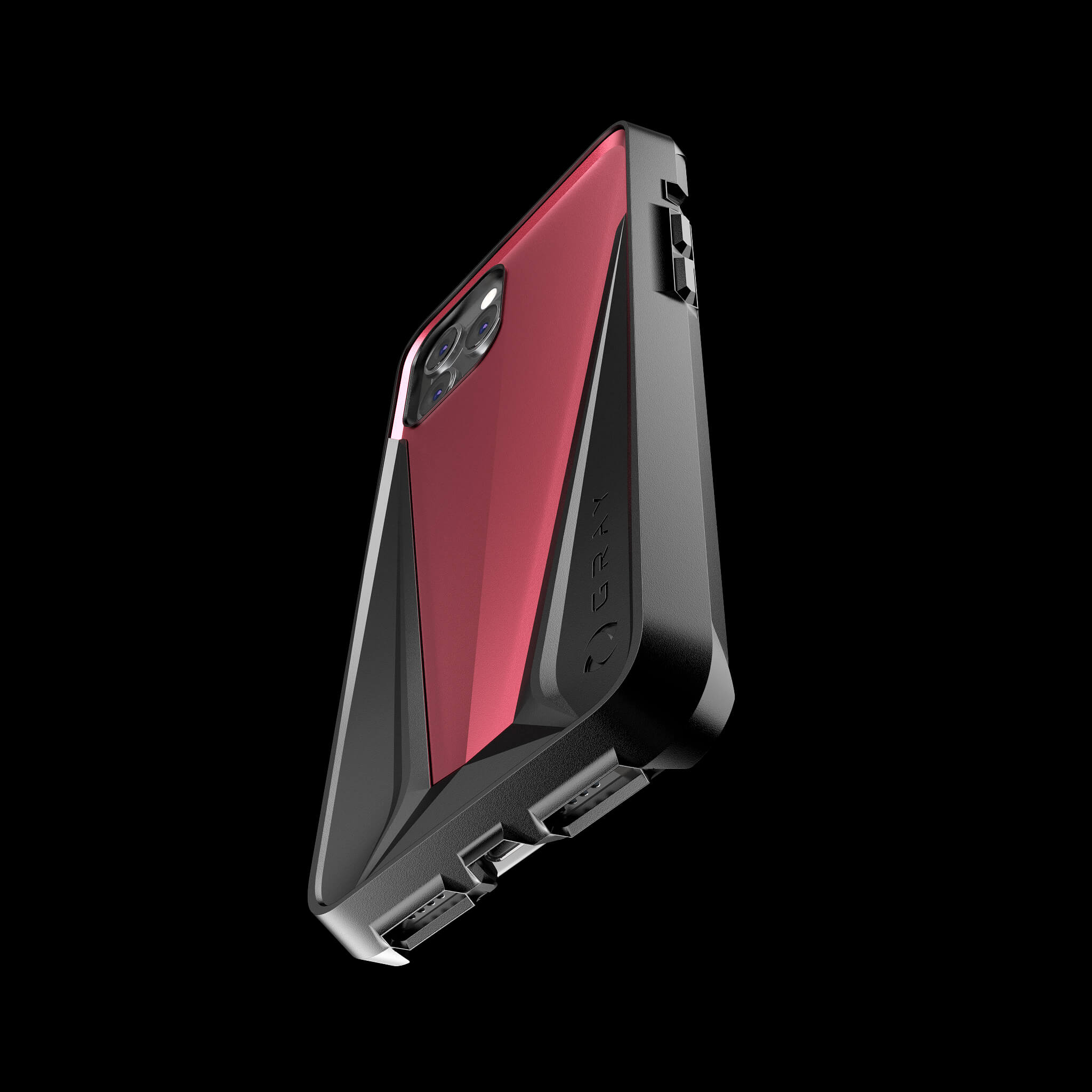 morpheus pulsar red aluminium metal luxury iPhone 12 pro case