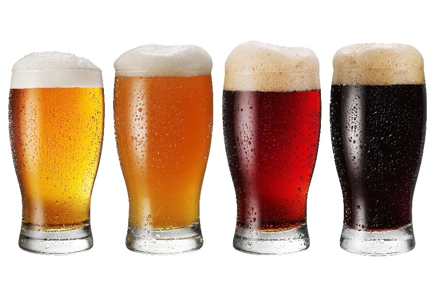 choice of drinks on night drinking