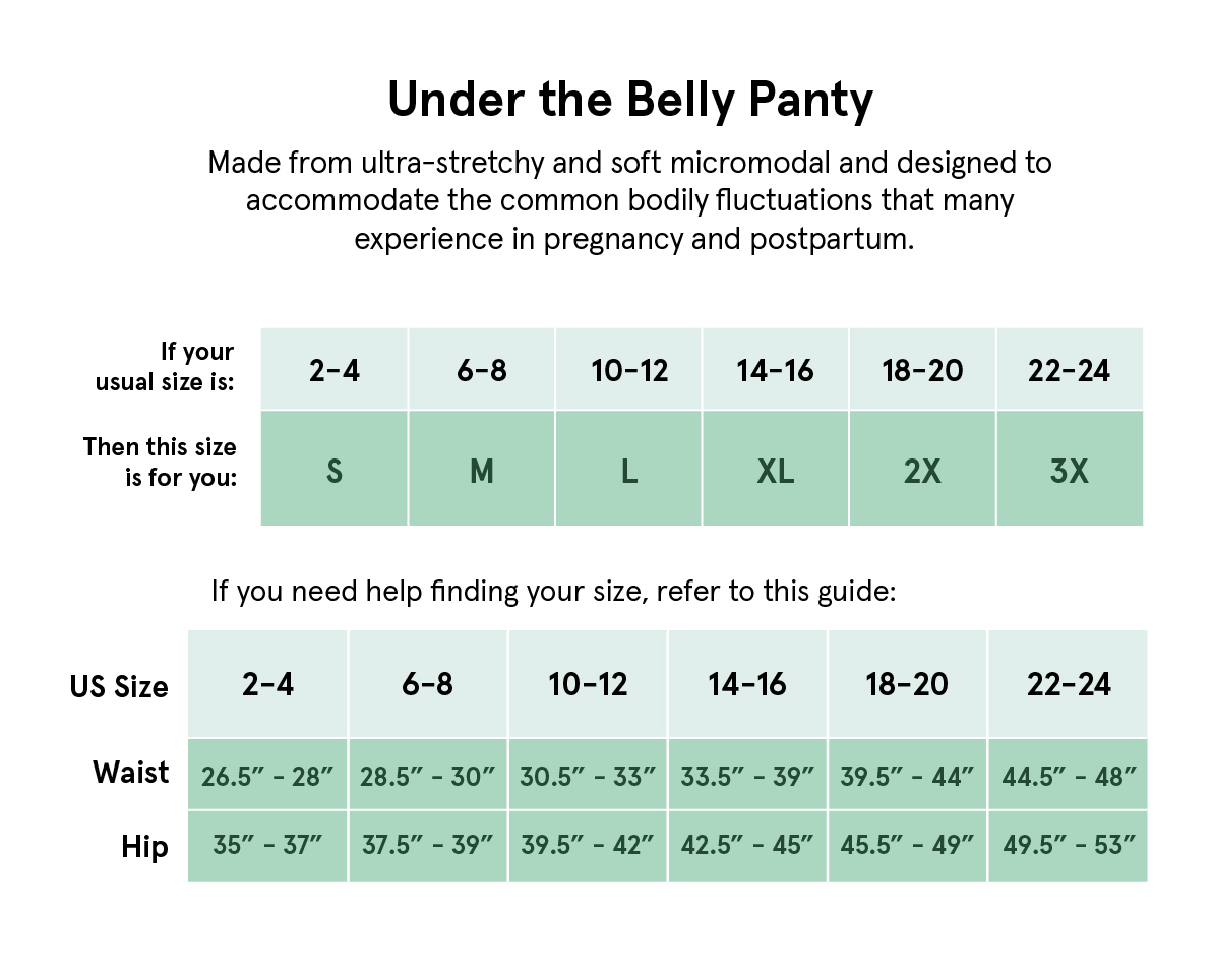 Under Belly Size Guide – Bodily