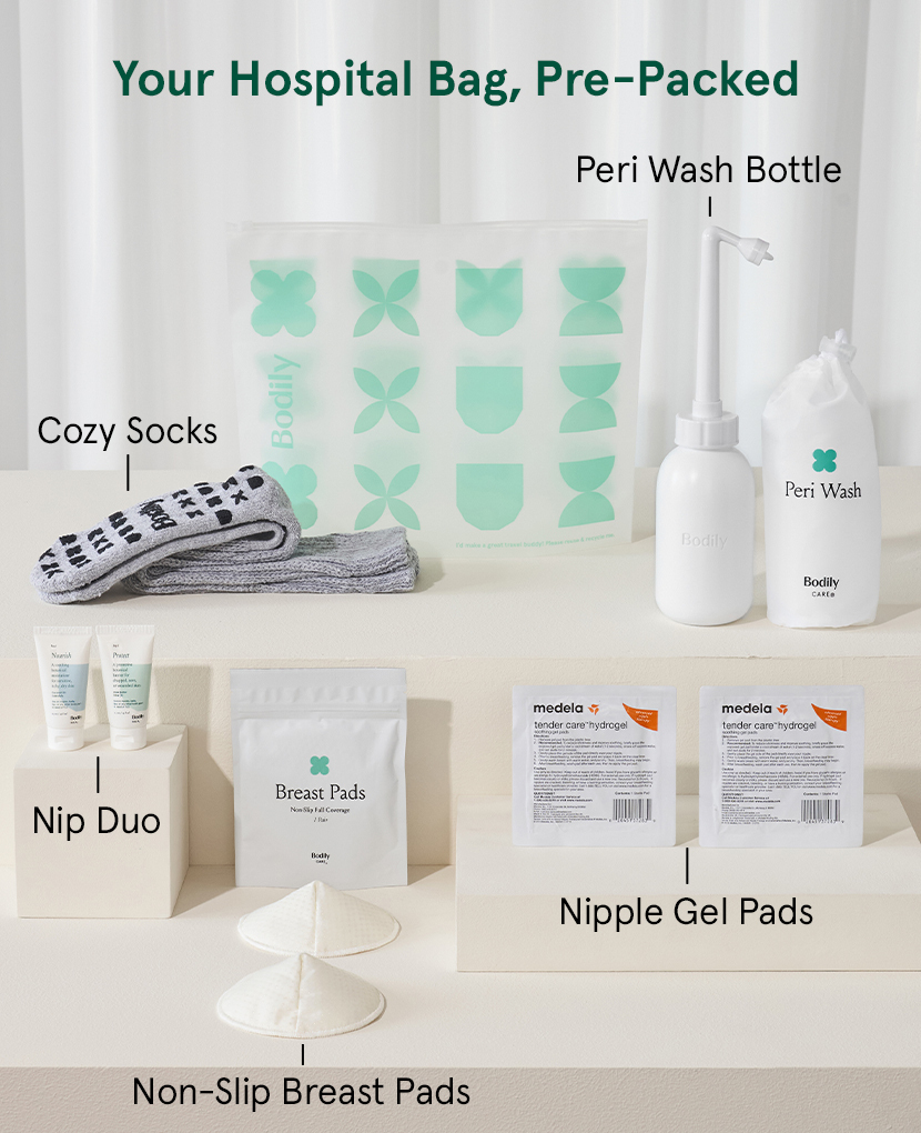 Gladness! Postpartum Care Essentials Kit for New Moms | 23 Items | Ships  Free